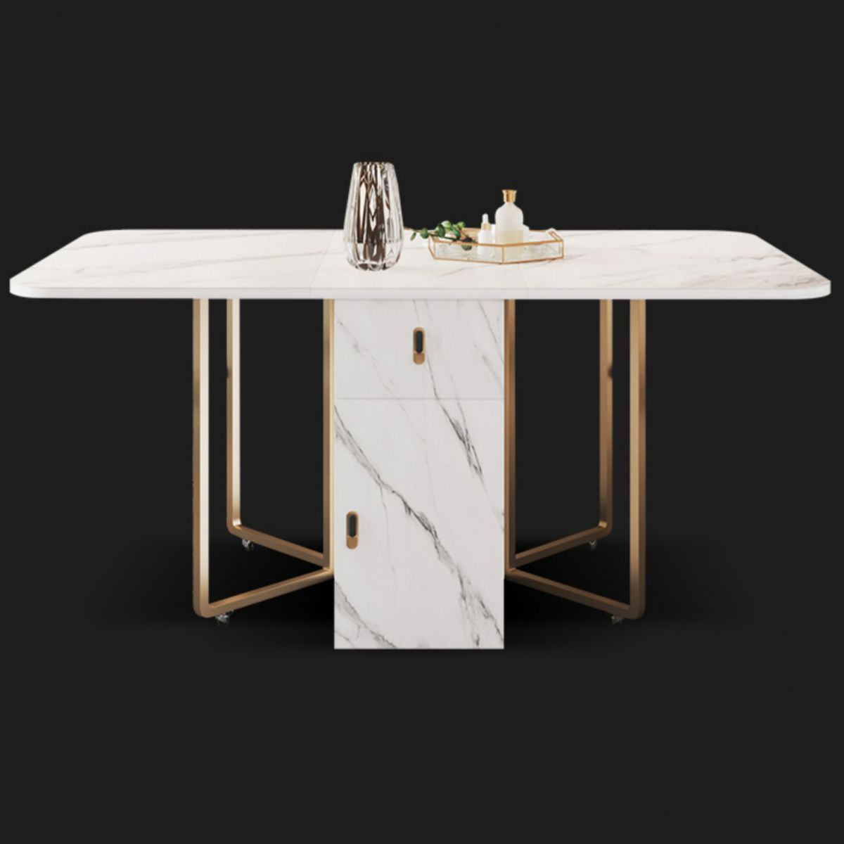 Eigentijdse stijl rechthoek eettafel vouwen eetkamer huismeubilair