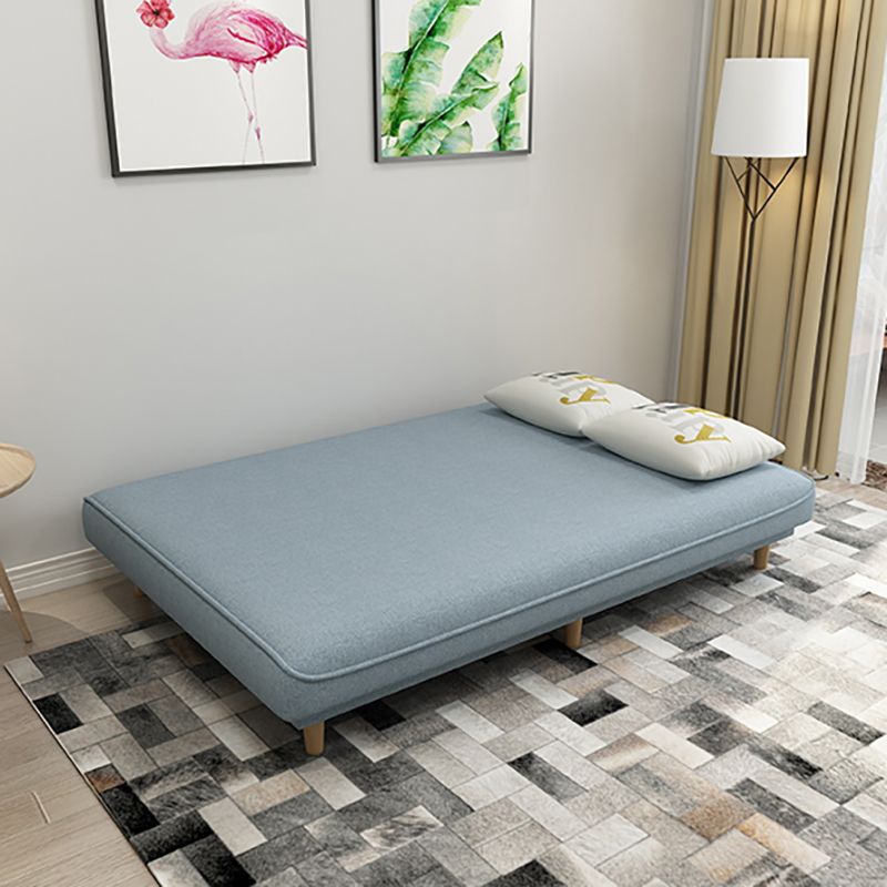 Fabric Adjustable Sleeper Sofa Split Back 59"/66.93"/70.87" Wide Armless Sofa Bed