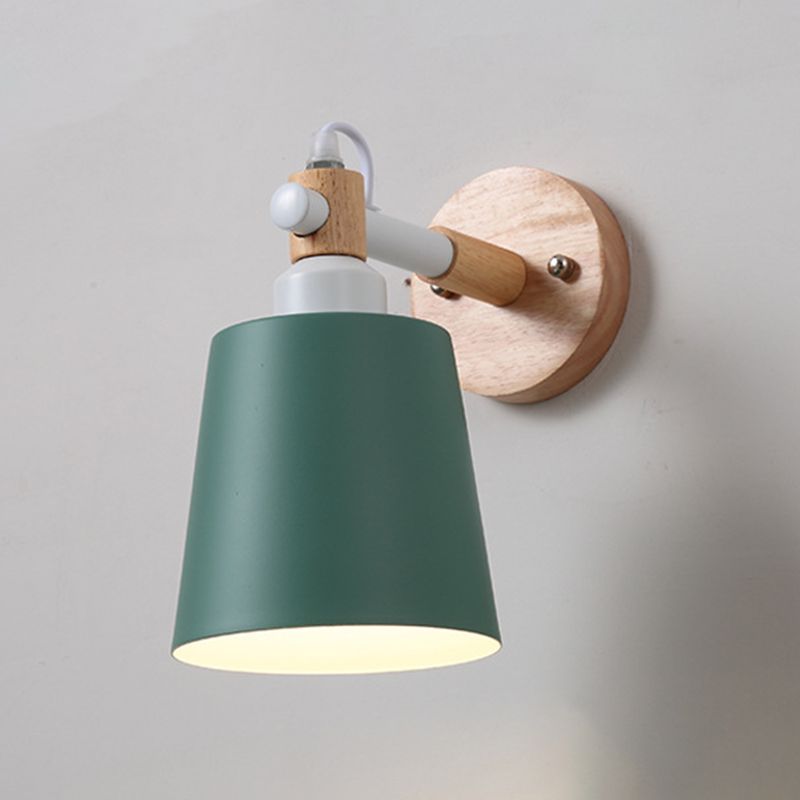 Indoor 1-Bulb Down Light Wall Sconce Lighting, Modern Macaroon Style Sconce Light Fixture