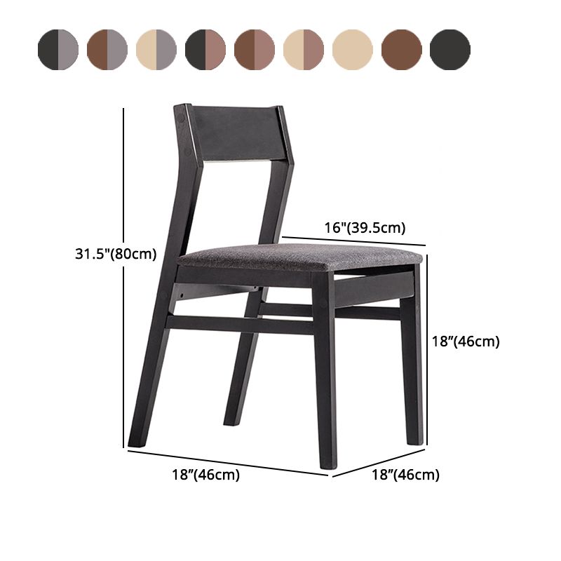 Sillas de comedor contemporáneas Cocina Comedor Silla lateral sin brazos con patas de madera