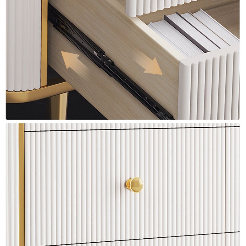 Bedroom Glam Storage Chest Stone 15" Wide Chest with Drawers