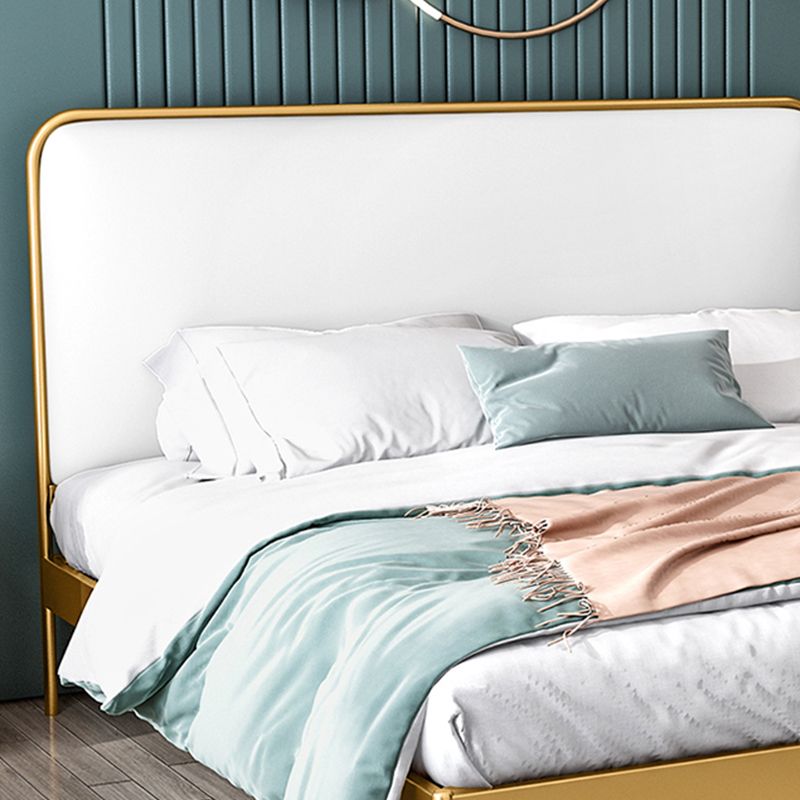 Metal Low Profile Bed Frame 43.31-inch H Wire-Grid Bed with Headboard