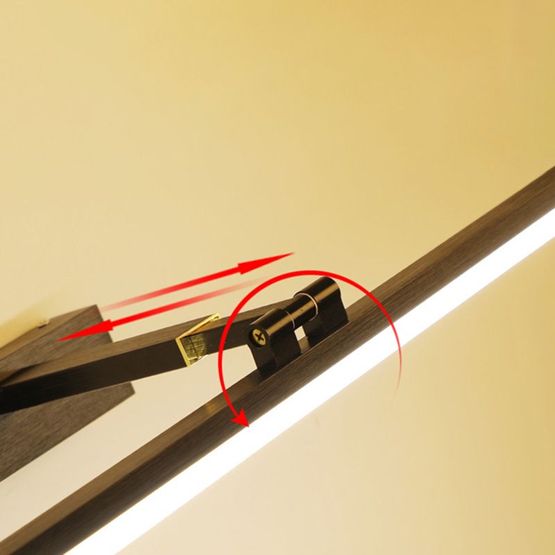 Modernist Single-Bulb Copper Mirror Front Light LED Metallic Wall Mounted Light for Bathroom