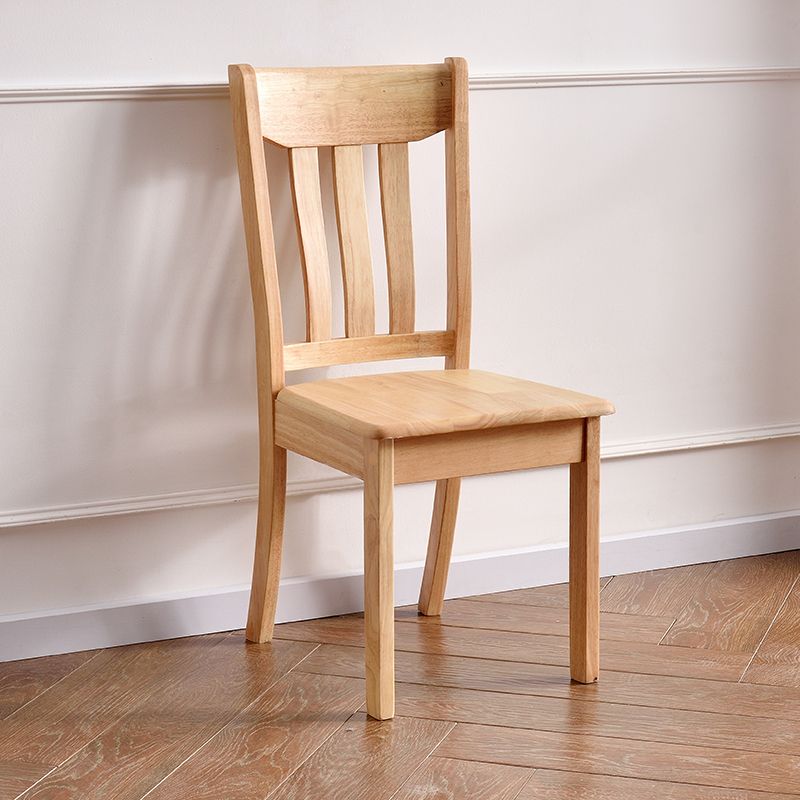 Sillas de comedor de diseño contemporáneo Sillas de comedor laterales de madera con respaldo de listones