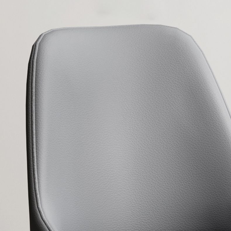 Scandinavian Upholstered Armless Dining Chairs Solid Back Chair