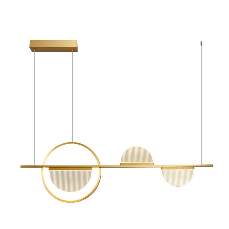 Metal Linear Island Pendant Lights Modern Multiple-Light Island Pendant Lighting