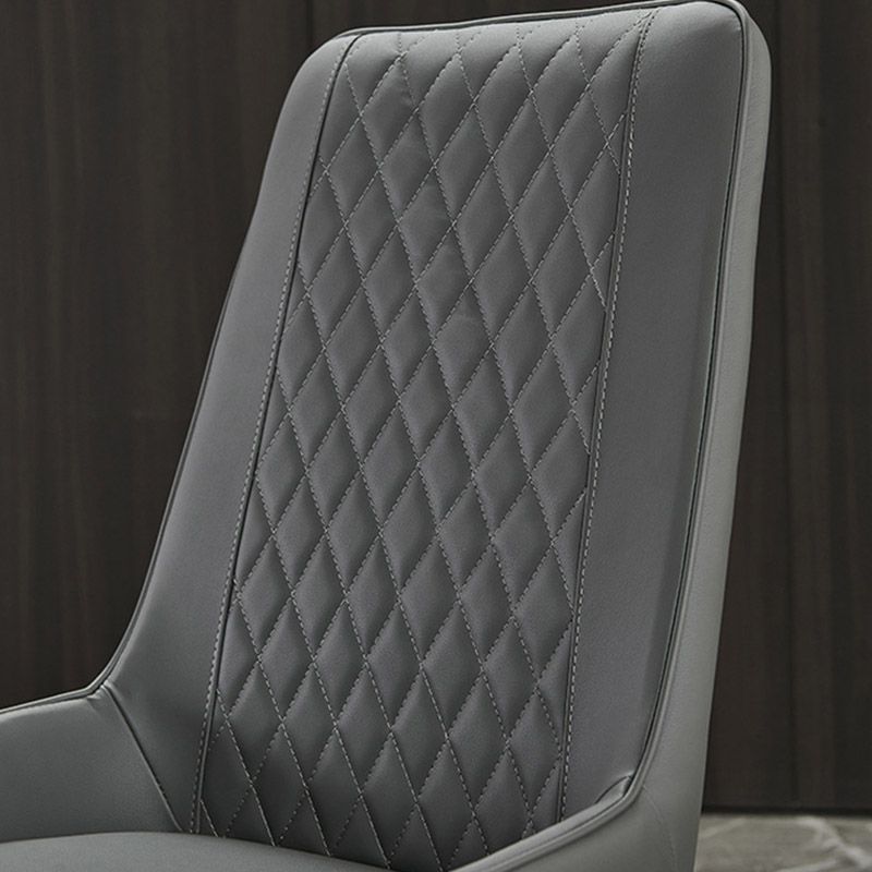 Industrial Upholstered Arm Dining Chair Kitchen Parsons Side Chair