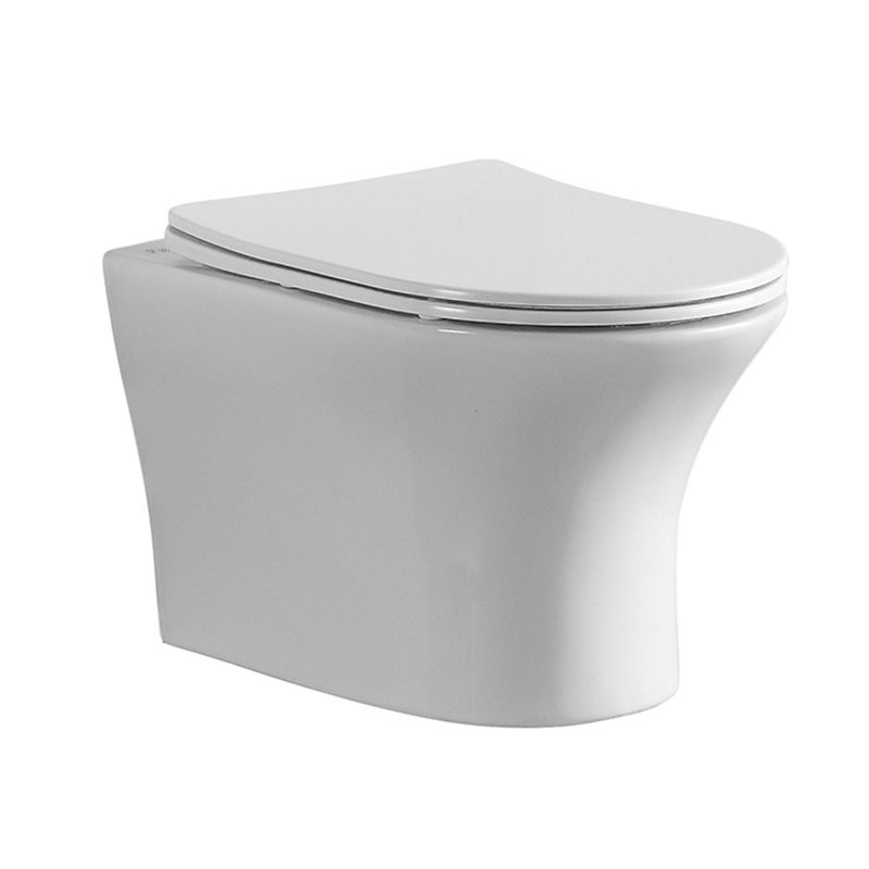 Contemporary All-In-One Flush Toilet Wall Mount Porcelain Urine Toilet