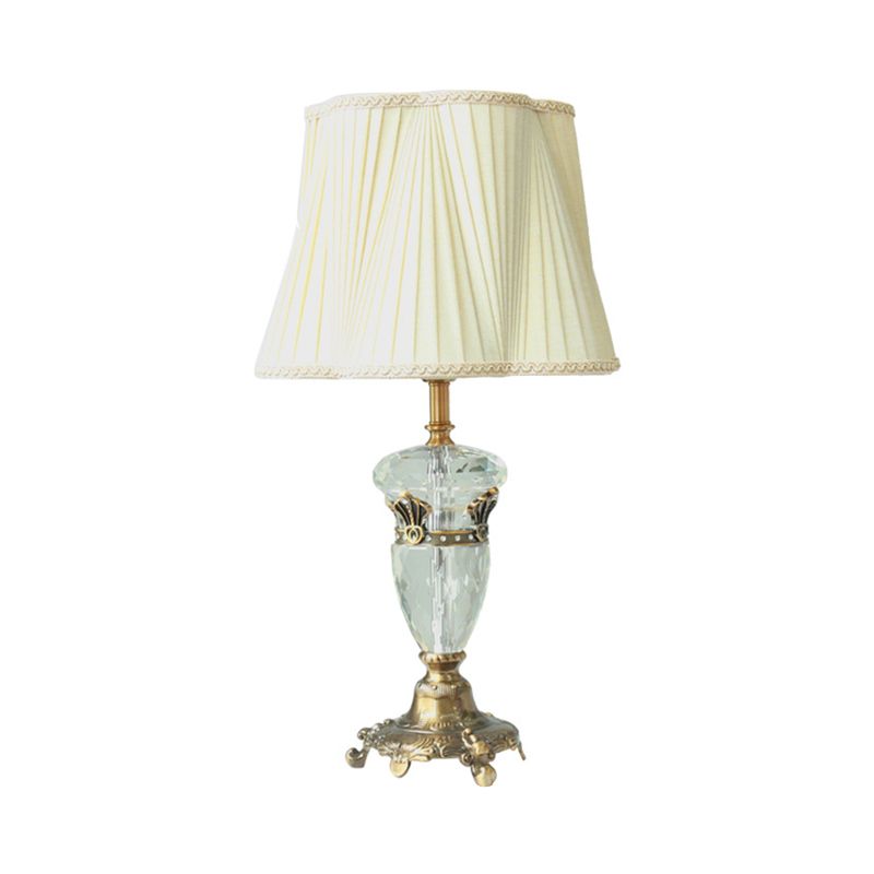 1 lampe de chevet de tissu clair