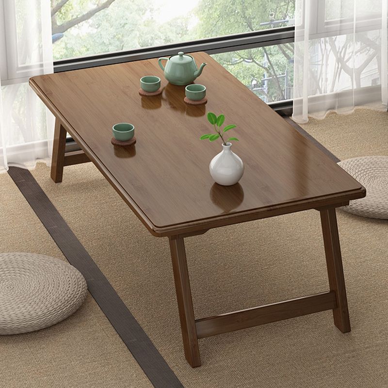 Scandinavian Rectangular Wooden Folding Coffee Cocktail Table