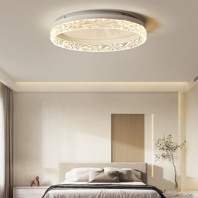 LED Ceiling Lamp Modern Simple Ceiling Mount Light with Acrylic Shade for Bedroom