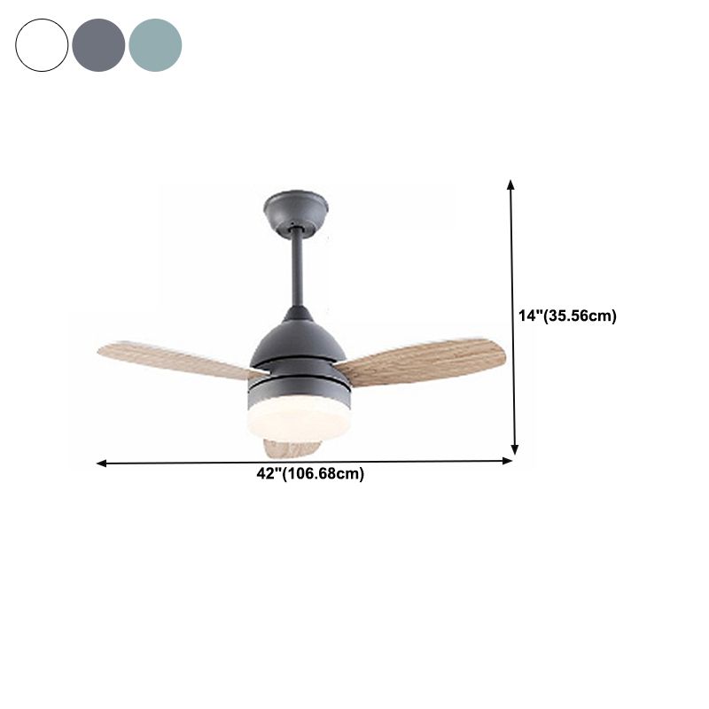 Colorful Ceiling Fan Light Fixture Contemporary LED Ceiling Flush Mount for Kids' Room