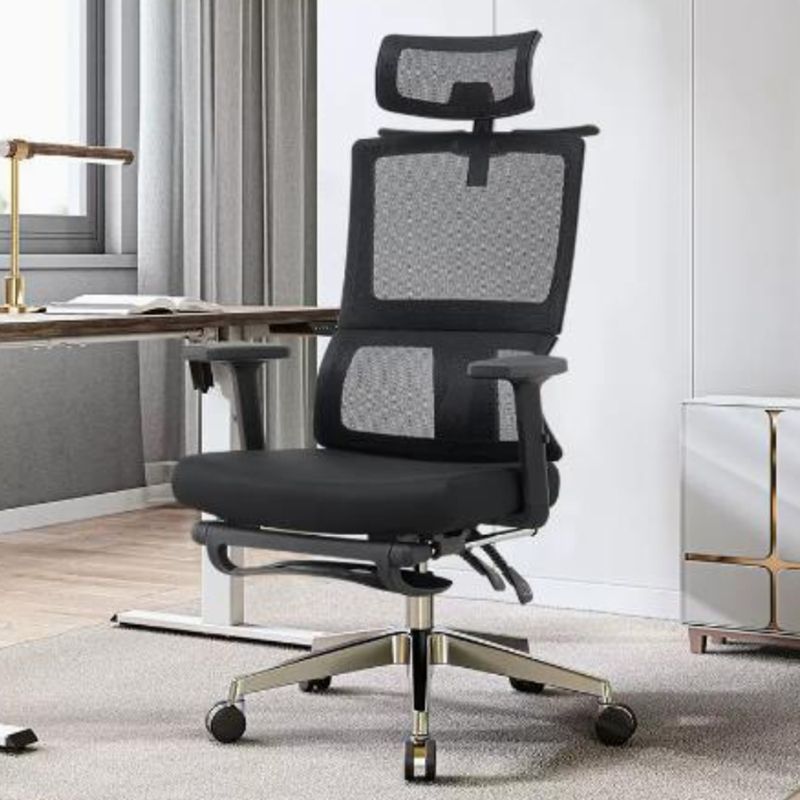 Modern Removable Arms Office Chair Tilt Mechanism No Distressing Ergonomic Desk Chair