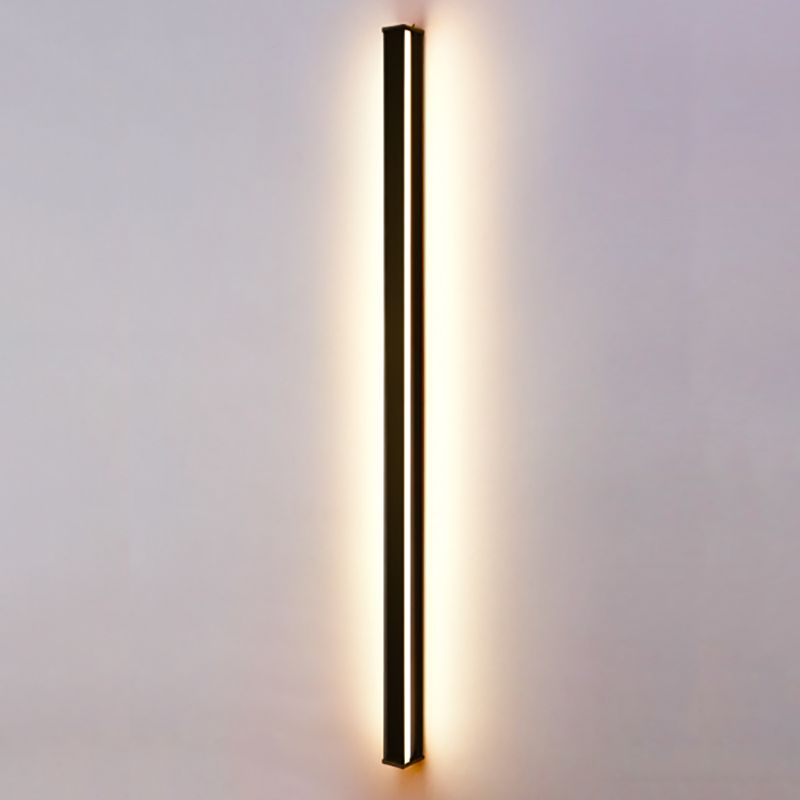 Metal Linear Shape Wall Mount Lighting Modern 1 Light Wall Mounted Light Fixtures