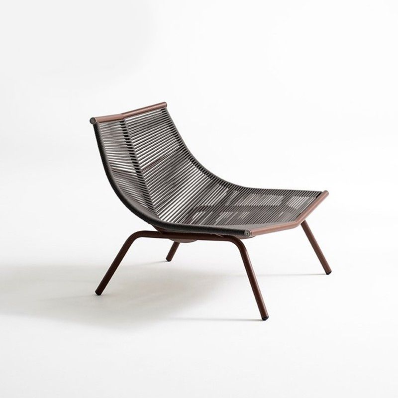 Contemporary Outdoor Rattan Rocking Chair Single Rocking Chair