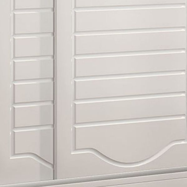 Modern White Wood Frame Wardrobe Freestanding Wardrobe with Soft Close Doors