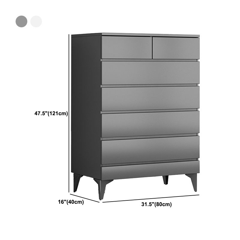 Modern Accent Chest 15.74" Wide Rectangle Standard Chest with 6 Drawers