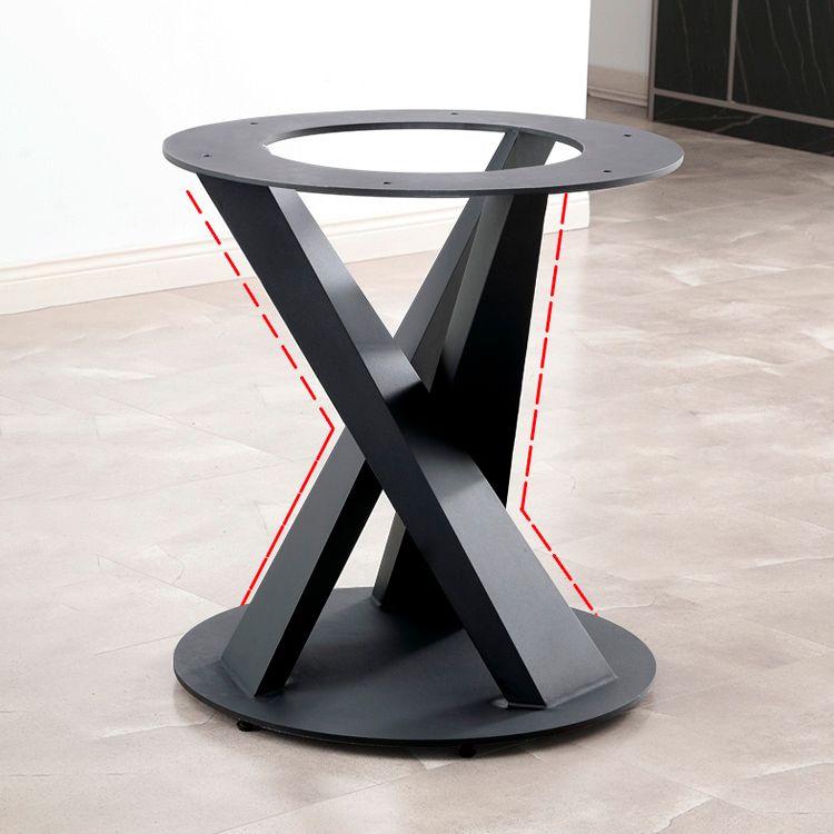 Contemporary Sintered Stone Table Standard Round Dining Table with Pedestal Base