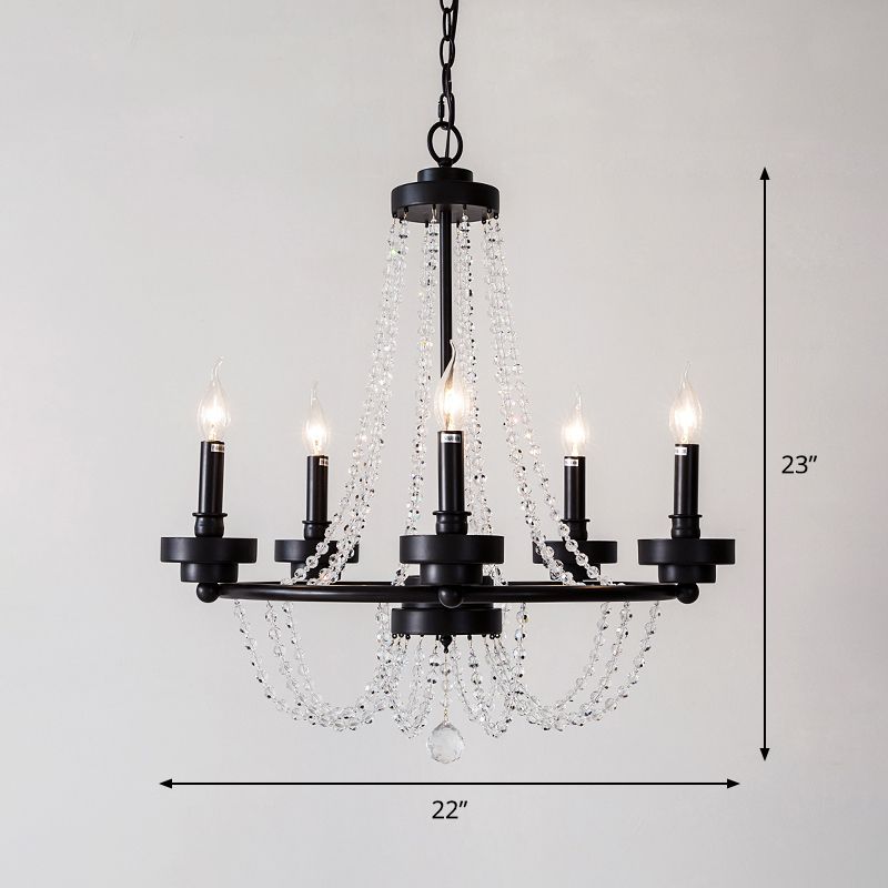 LAMPE MÉTALLIQUE LAMPE SUSPENSION DE RETRO 5-LIGHT CHANDELIER PROST DE LA PLUS
