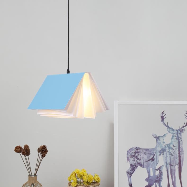 Libro moderno di semplicità a sospensione Lampada a sospensione in metallo a sospensione per il ristorante