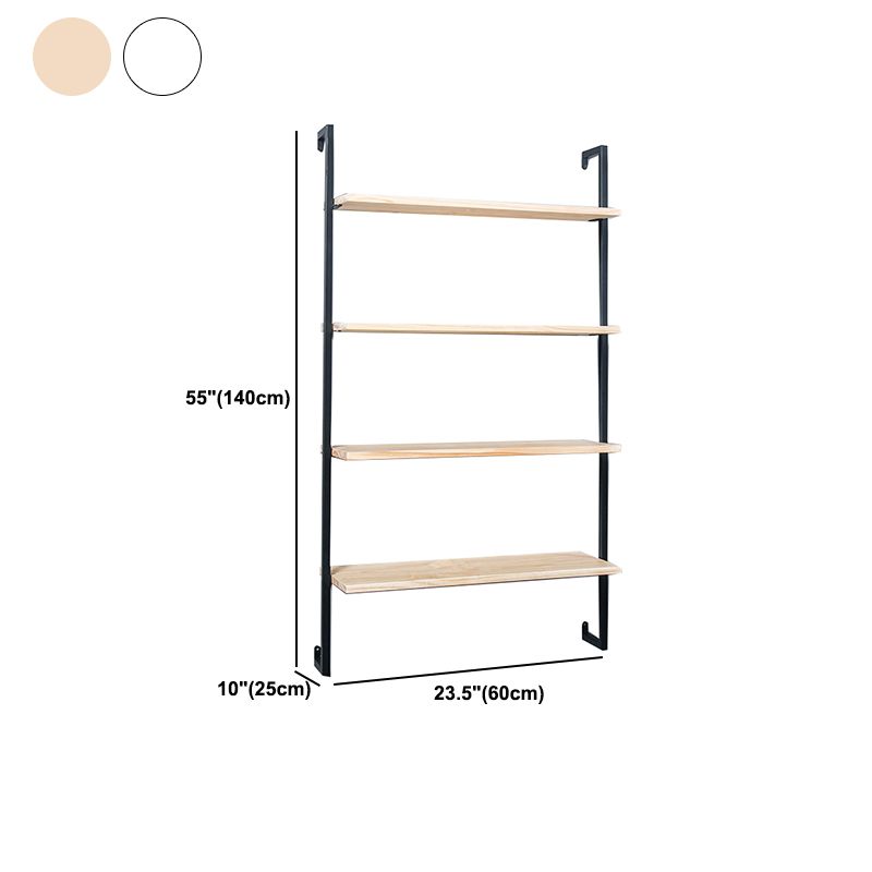 Scandinavian Wood Floating Bookshelf 9.8"Wide Home Book Shelf