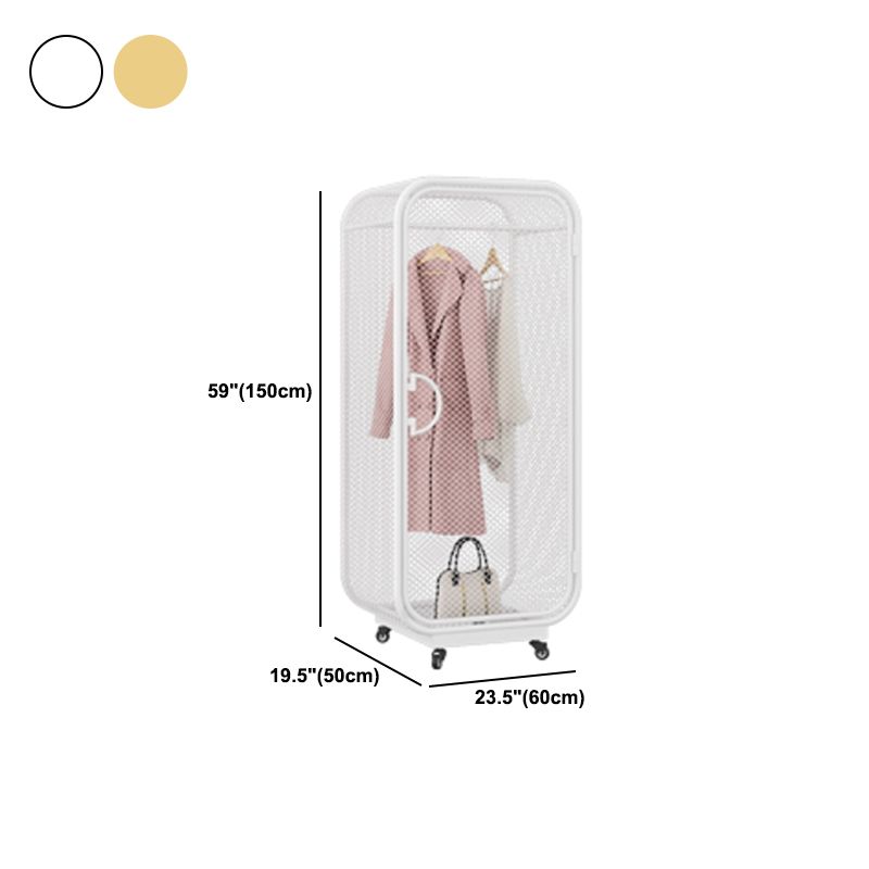 Modern Metal Storage Cabinet for Bedroom Matte Finish Cabinet