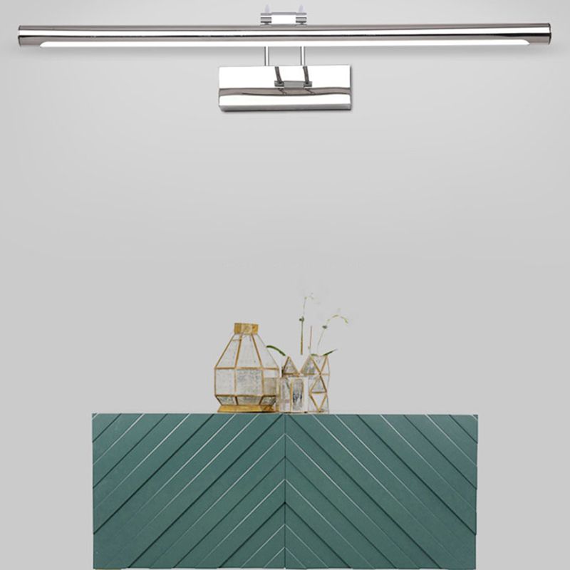 Linear Shape Metal Wall Sconce Modern Single Light Mirror Wall Mounted Lighting