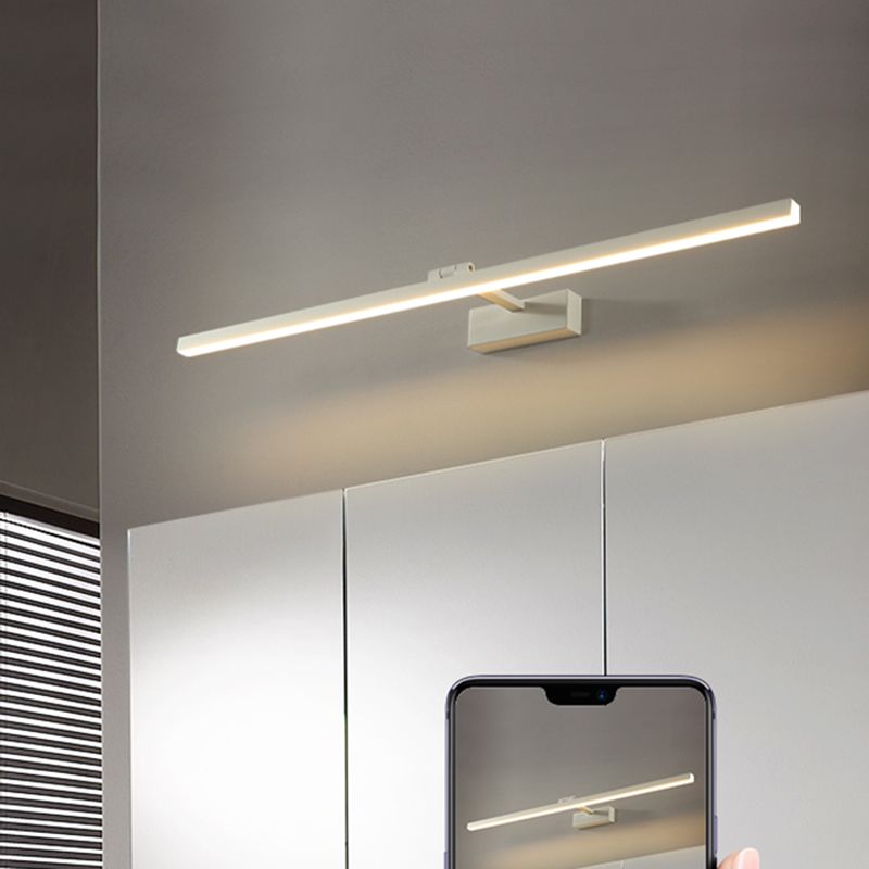 Minimalismus Leuchtenlicht 1-Licht-Aluminium Linear Wandmontage Licht für Badezimmer