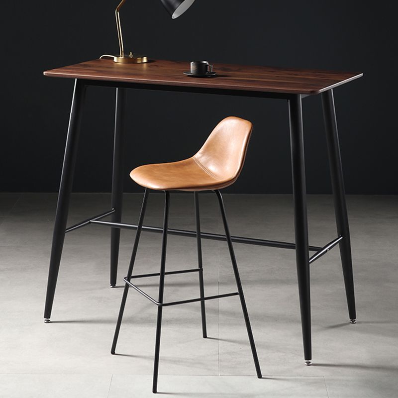 Taburete de bar con respaldo bajo, taburete sin brazos para interiores, moderno y contemporáneo