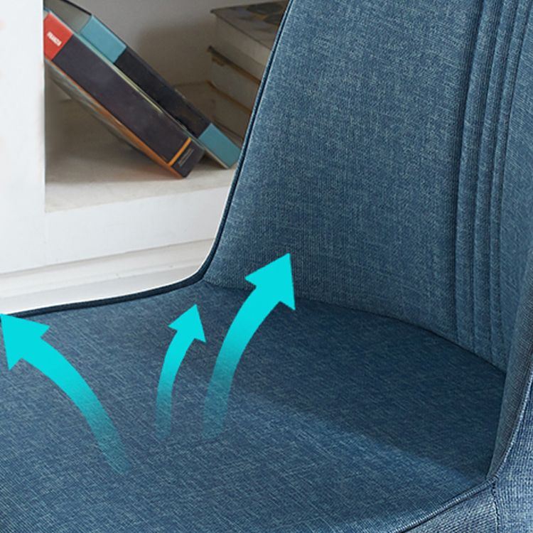 Chaises de salle à manger en métal de style contemporain, chaise latérale à bras pour cuisine
