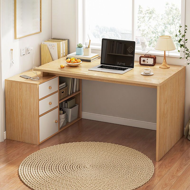 Contemporary Home Credenza Desk Rectangular Wooden Writing Desk