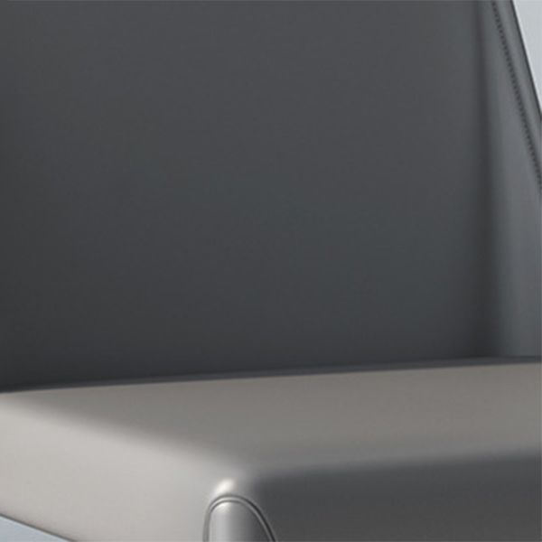 Silla lateral de restaurante de cuero estilo silla de montar con acabado mate Silla de comedor Parsons (juego de 2)