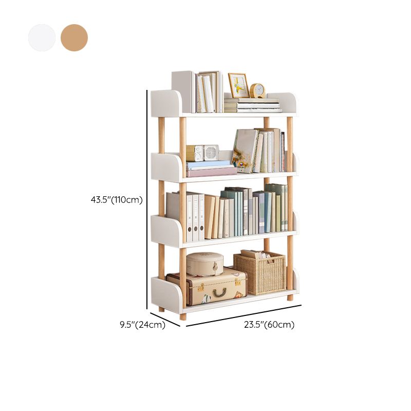 Contemporary Wood Bookcase Etagere Bookshelf for Home Office
