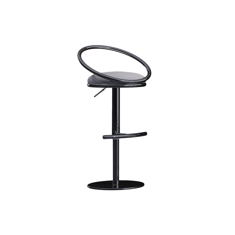 Industrial Style Adjustable Bar Stool Low Back Counter Bar Stool for Home