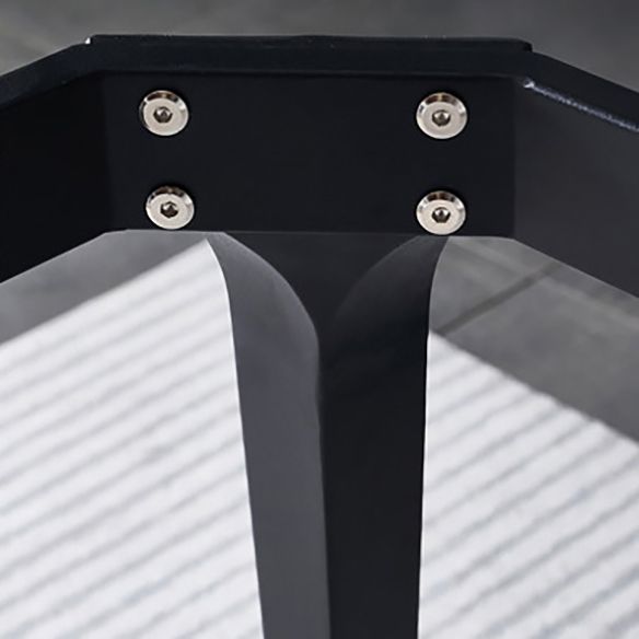 Set da pranzo contemporaneo con tavolo da pranzo in pietra sinterizzato e sedie imbottite