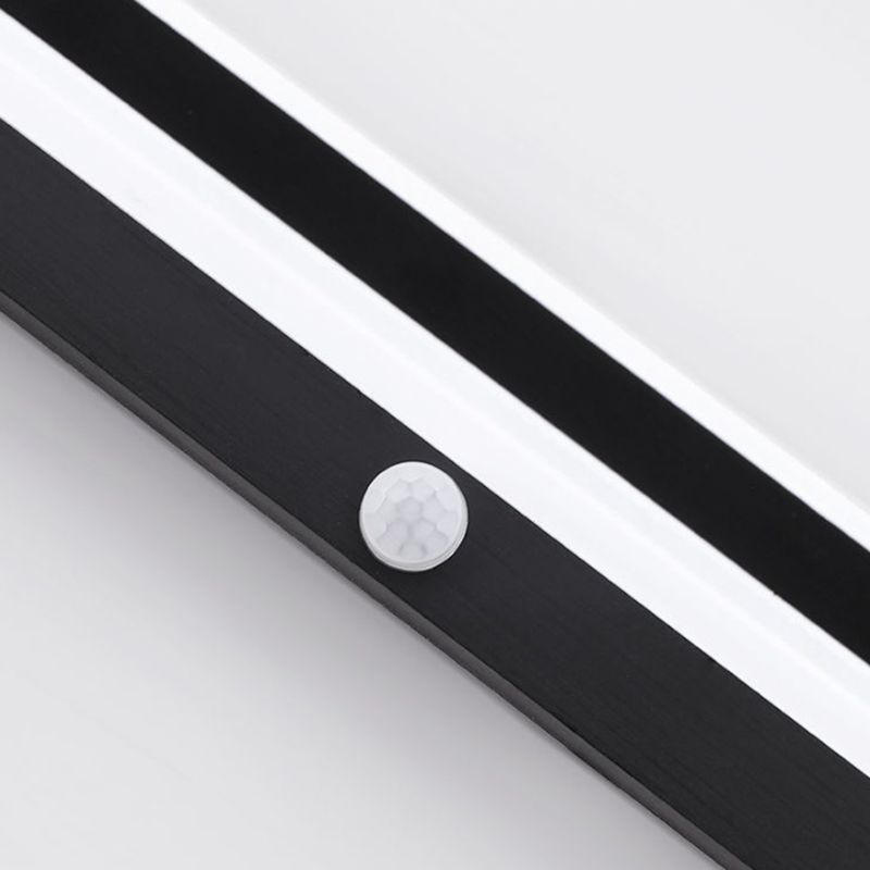 Linear Sconce Light Fixture Modern Style LED Metal Wall Mounted Light with Body Induction