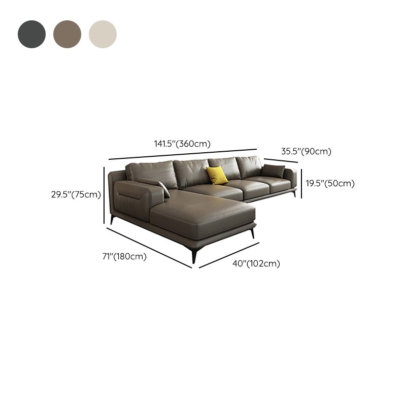 nordic Pillows Recessed Arm Living Room Seating Faux Leather Stationary