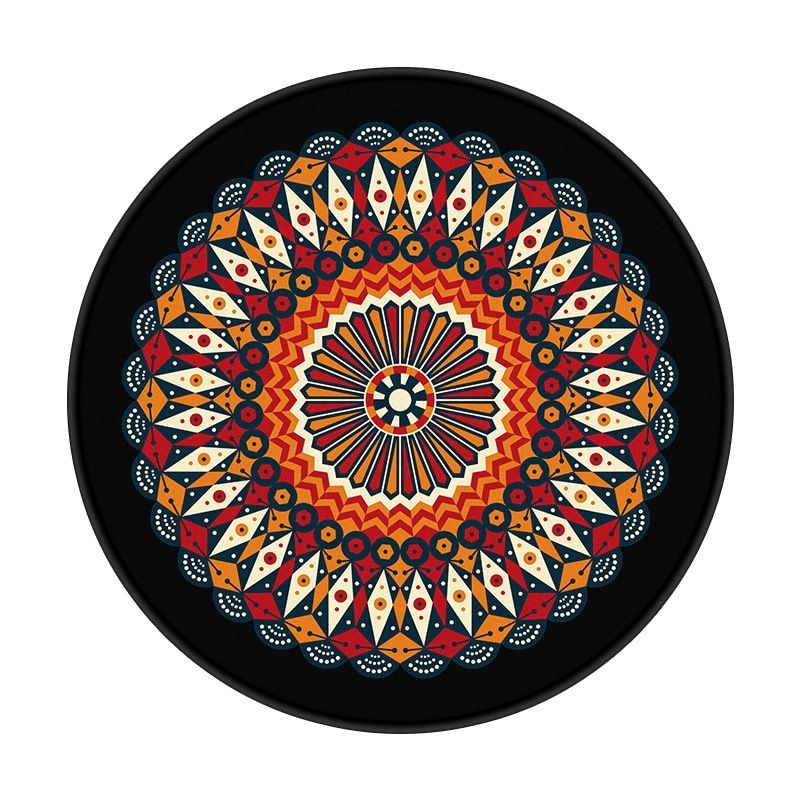Tapis de tapis marocain bleu tapis graphique en polyester