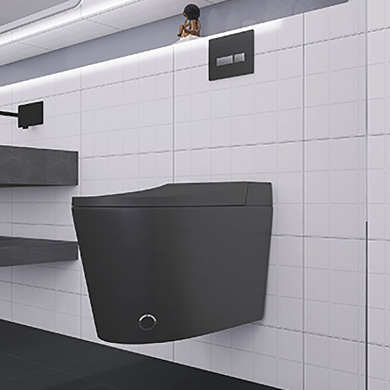 Smart Toilet Antimicrobial Foot Sensor Elongated Wall Hung Toilet Set