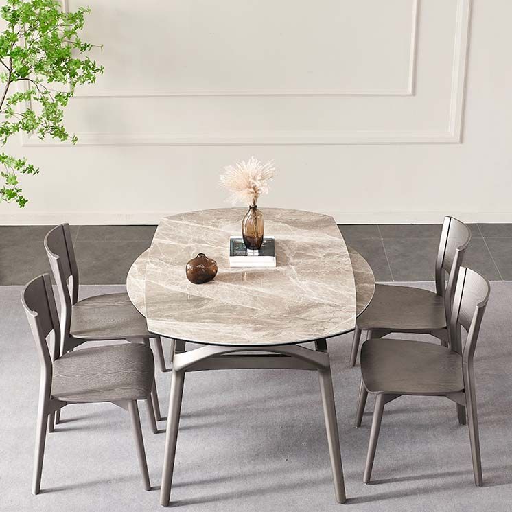 Dining Room Kitchen Side Chair Industrial Solid Wood Armless Chair