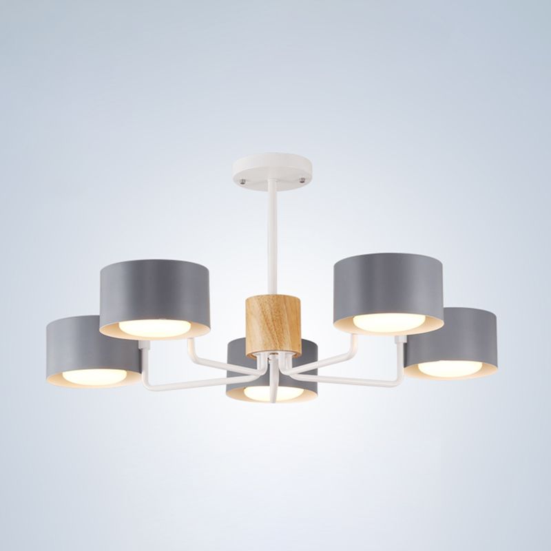 Modern Ceiling Light Wood Light Color of Macarons Bedroom Shop Hotel Light