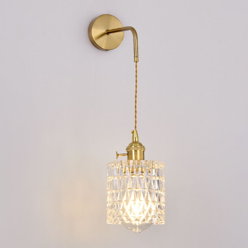 Geometric Wall Lighting Fixtures Modern Style Glass 1 Light Wall Lighting