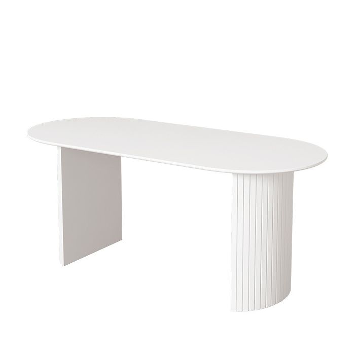 White Dining Table Simple Style Dinette Table for Home and Kitchen
