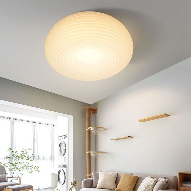 White Flush Mount Lighting Modernism LED Ceiling Light for Hallway