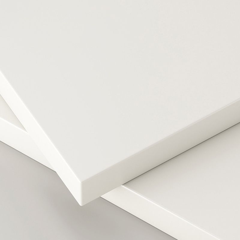 Modern White Rectangle Accent Cabinet Solid Wood Storage Cabinet