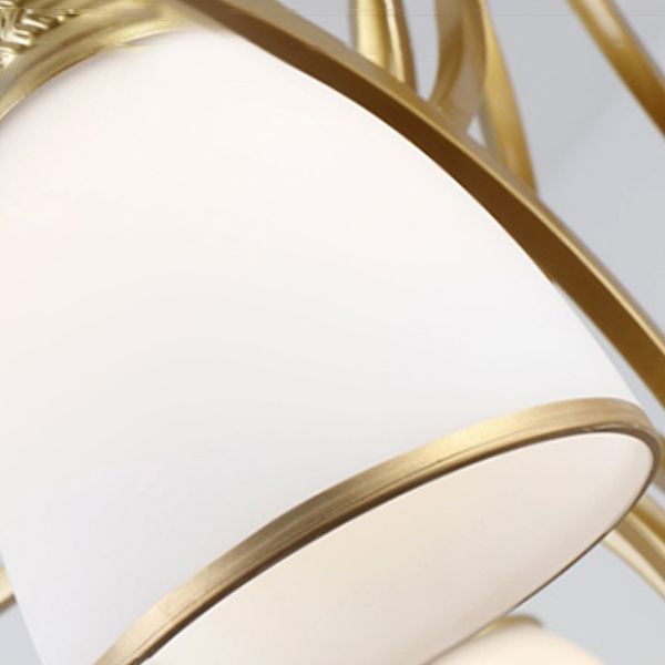 Amerikanische geometrische Kronleuchter Anhänger Lichter Metallkronleuchter mit Glasschatten