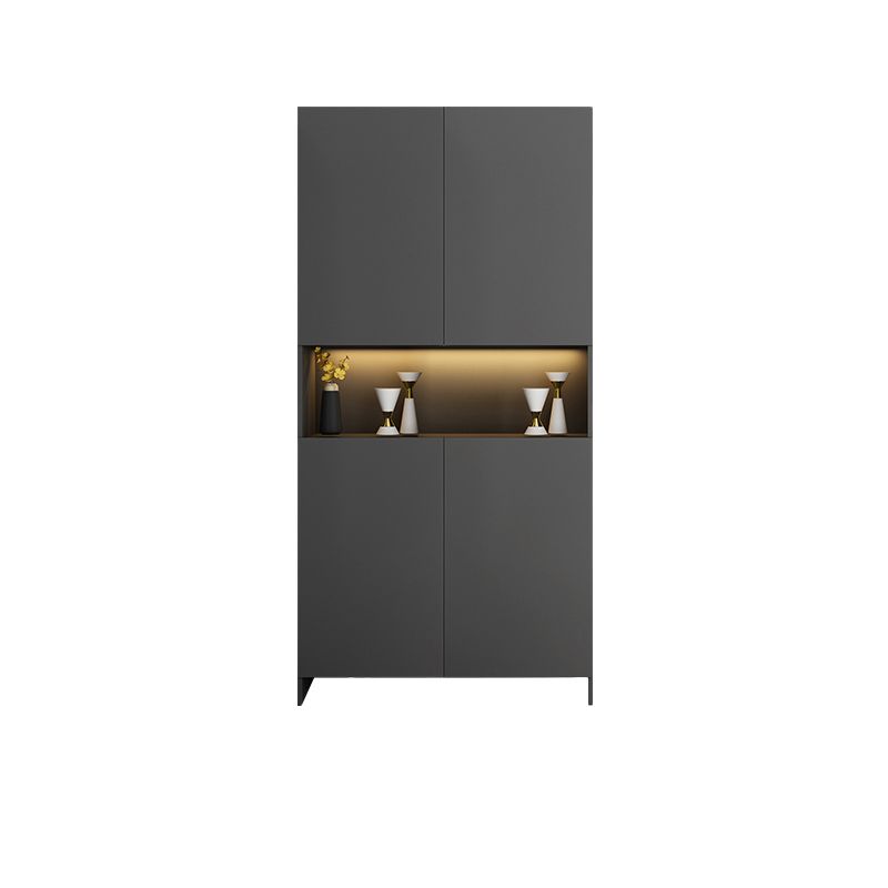 Contemporary 2-Door 78.74" H Cabinet Wooden Accent Cabinet with Drawer