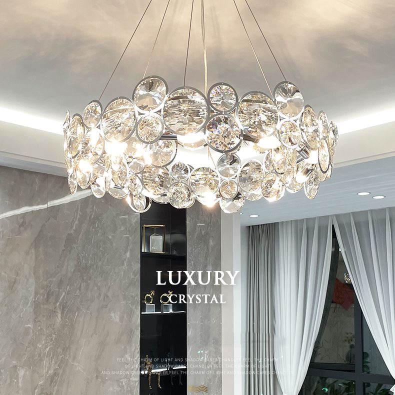 Bubbles Shape Crystal Chandelier Light Modern Style Dining Room Pendant Light