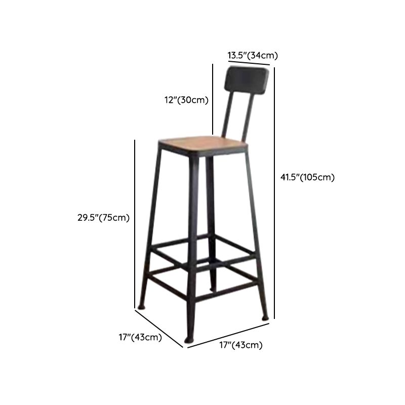 Modern Wooden 1/2/3 Pieces Bar Table Set Rectangle Bar Table with Metal Legs