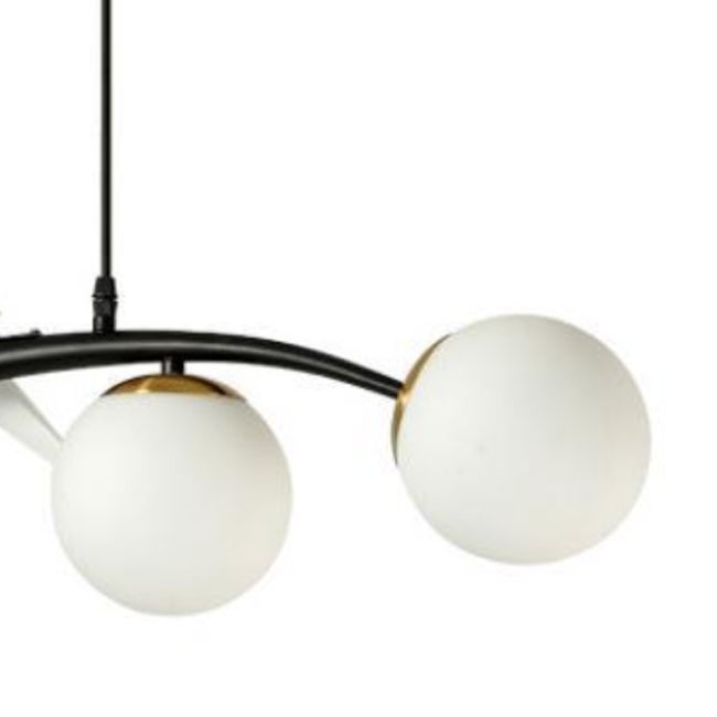 Modern Kitchen Island Lighting Globe Shaded Golden/Black Ceiling Light for Home